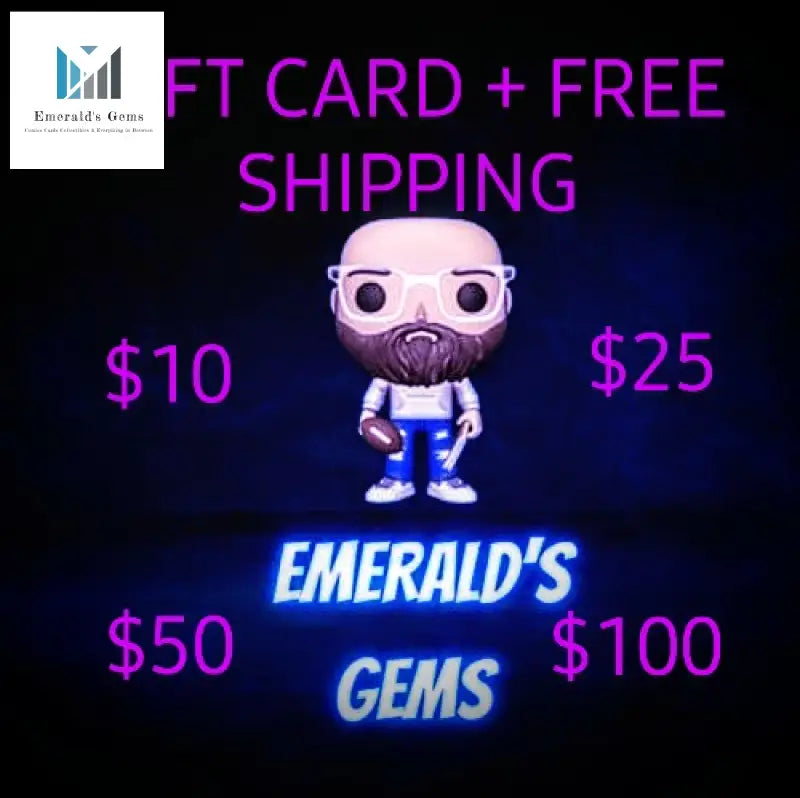 Cartoon character with a beard on its face - Introducing Gem Cards for Comic Collectors