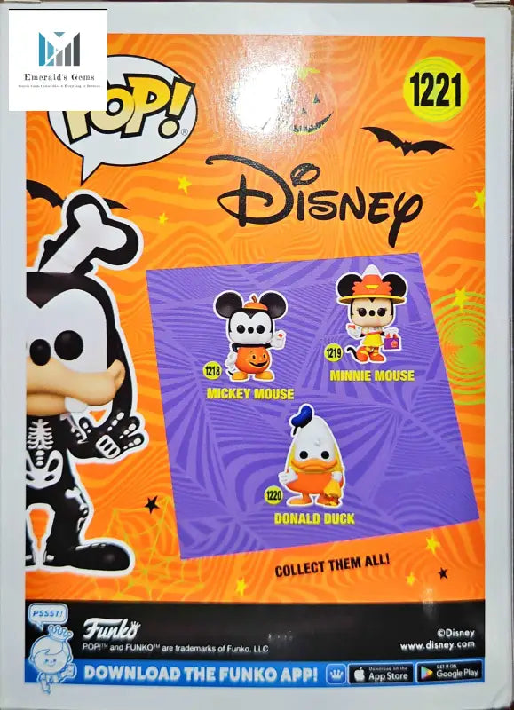 Goofy Halloween Edition Funko Pop Disney vinyl figures in box