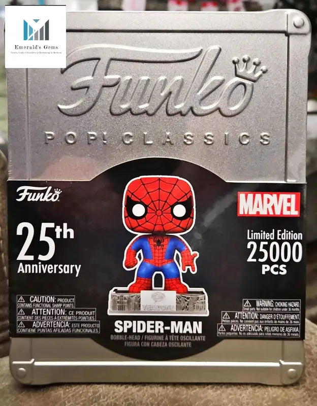 Limited Edition Spider-man Funko Pop with Spider-man toy in box