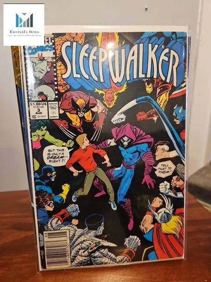 Vintage Marvel Comics: Sleepwalker #3 1991 featuring Wolverine, Iron Man, and Thor