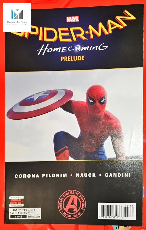 Spider-Man: Homecoming Prelude Comics cover art featuring Spider-Man