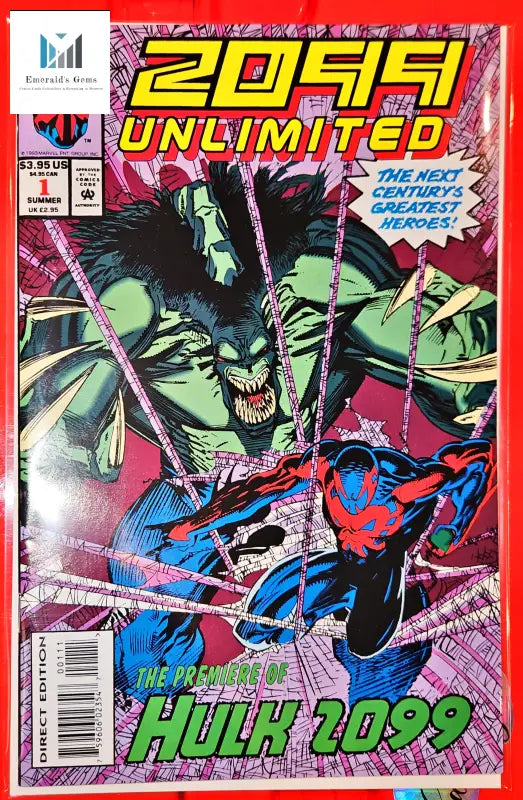 Spider Unlimited #1 comic cover featured in Hulk 2099 Premiere Comic Collection