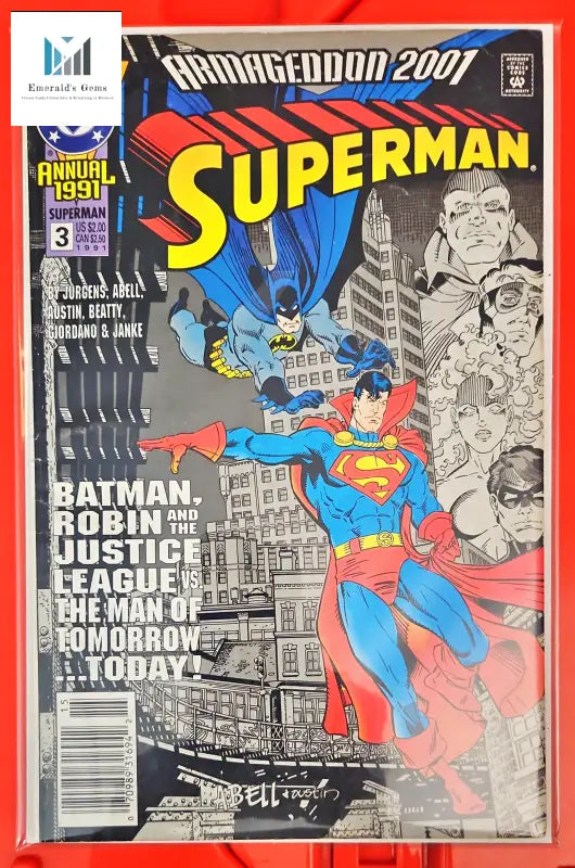Superman Annual 3 (DC 1991) Comics Cover Art