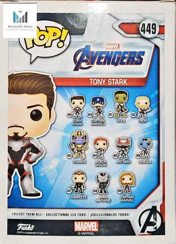 Marvel Avengers Tony Stark Funko Pop Figure