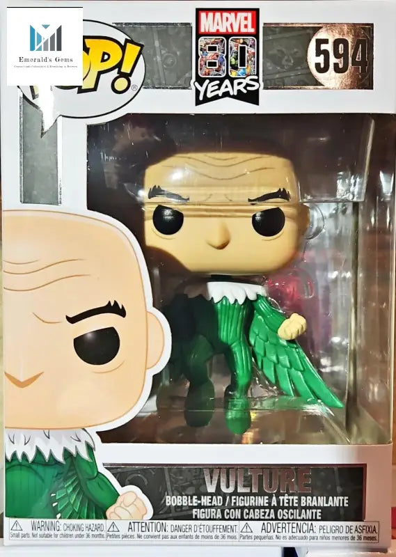 Marvel 80th Anniversary Vulture Funko POP Figure as The Avengers Age of Ultron Character