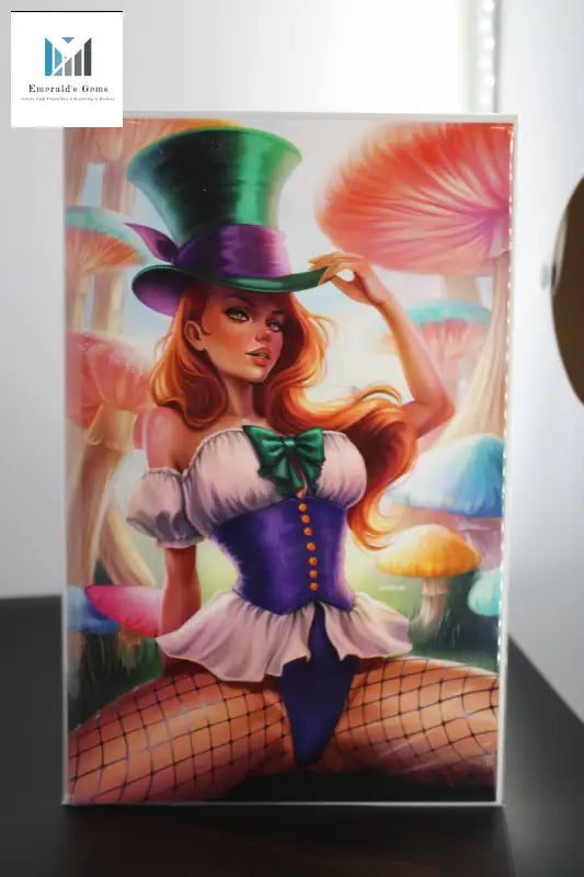 House Melinda Young Comics: Hatter Virgin Cover by Karych - painting of woman in top hat