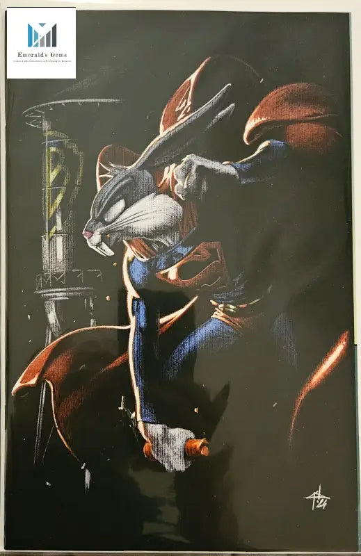 Gabriele Dell’Otto Bugs Bunny Variant - Woman in Dress Painting