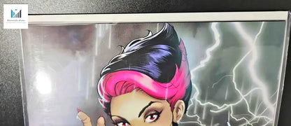 Limited Edition Merc Halloween Special #1 Topless Variant Cover featuring a woman with pink hair.