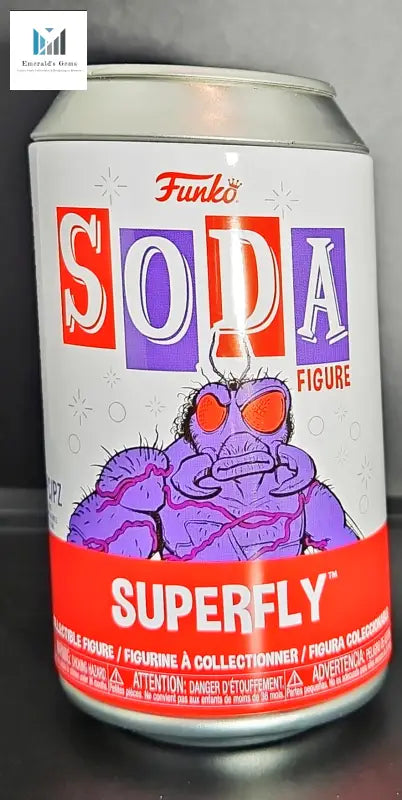 Limited Edition Funko Soda TMNT SuperFly Figure can on table