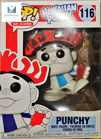 Retro Hawaiian Punch Funko Pop: Toy with Red and Blue Shirt