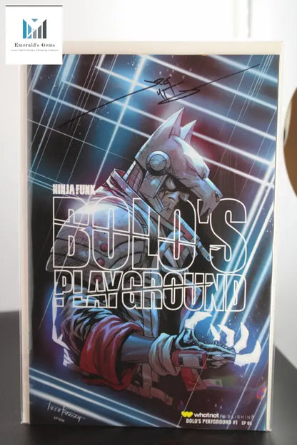 ’Signed Ninja Funk: Bolo’s Playground’ book cover by Whatnot Publishing - The End of the World