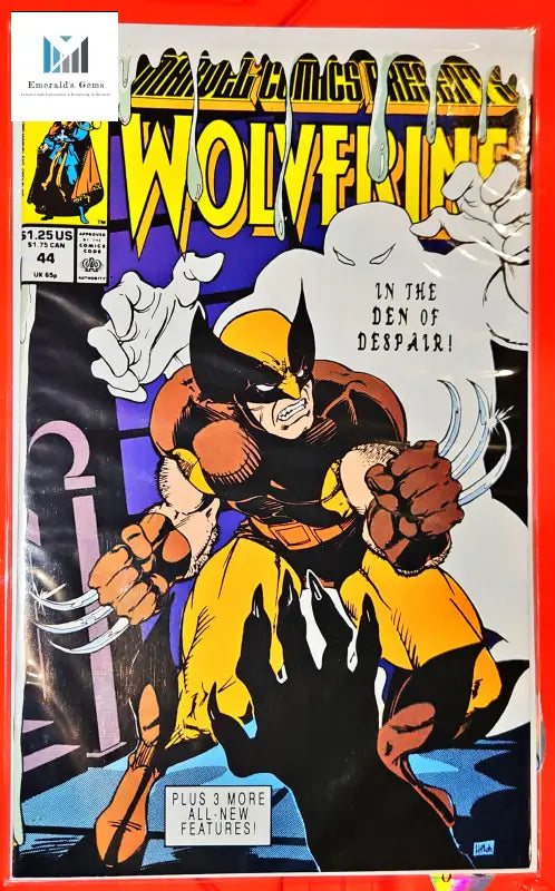 Marvel Comics Presents Wolverine #44: Collectible Issue comic book cover