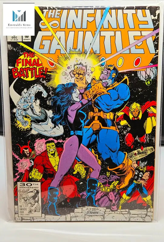 New X-Men 1 Marvel Comics displayed in Infinity Gauntlet #6 Marvel Comics Limited Series