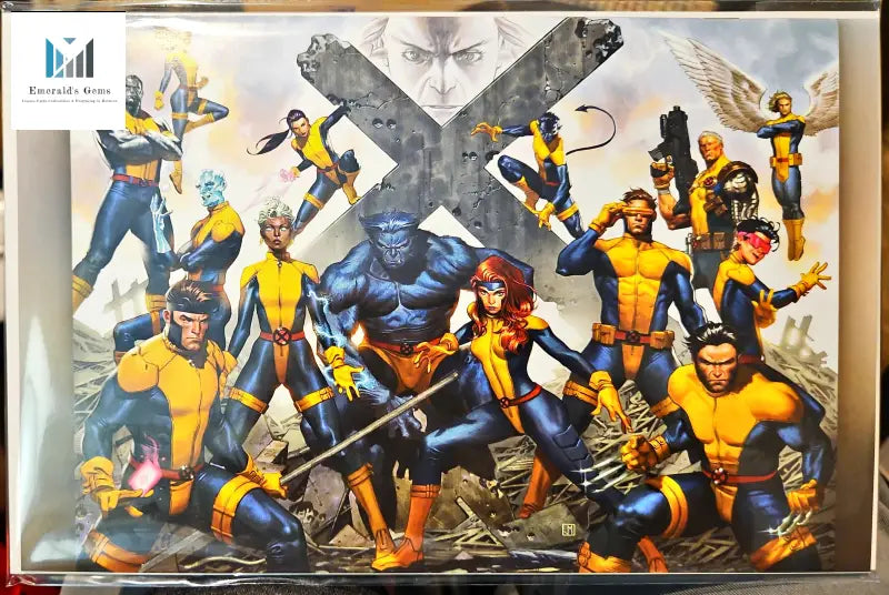 X-Men the complete series displayed in Molina Virgin Exclusive Variant Reprint